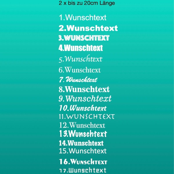 Vinylsticker / Vinylaufkleber / personalisierter Aufkleber / Schriftzug / Beschschriftung / Namen Aufkleber / Sticker