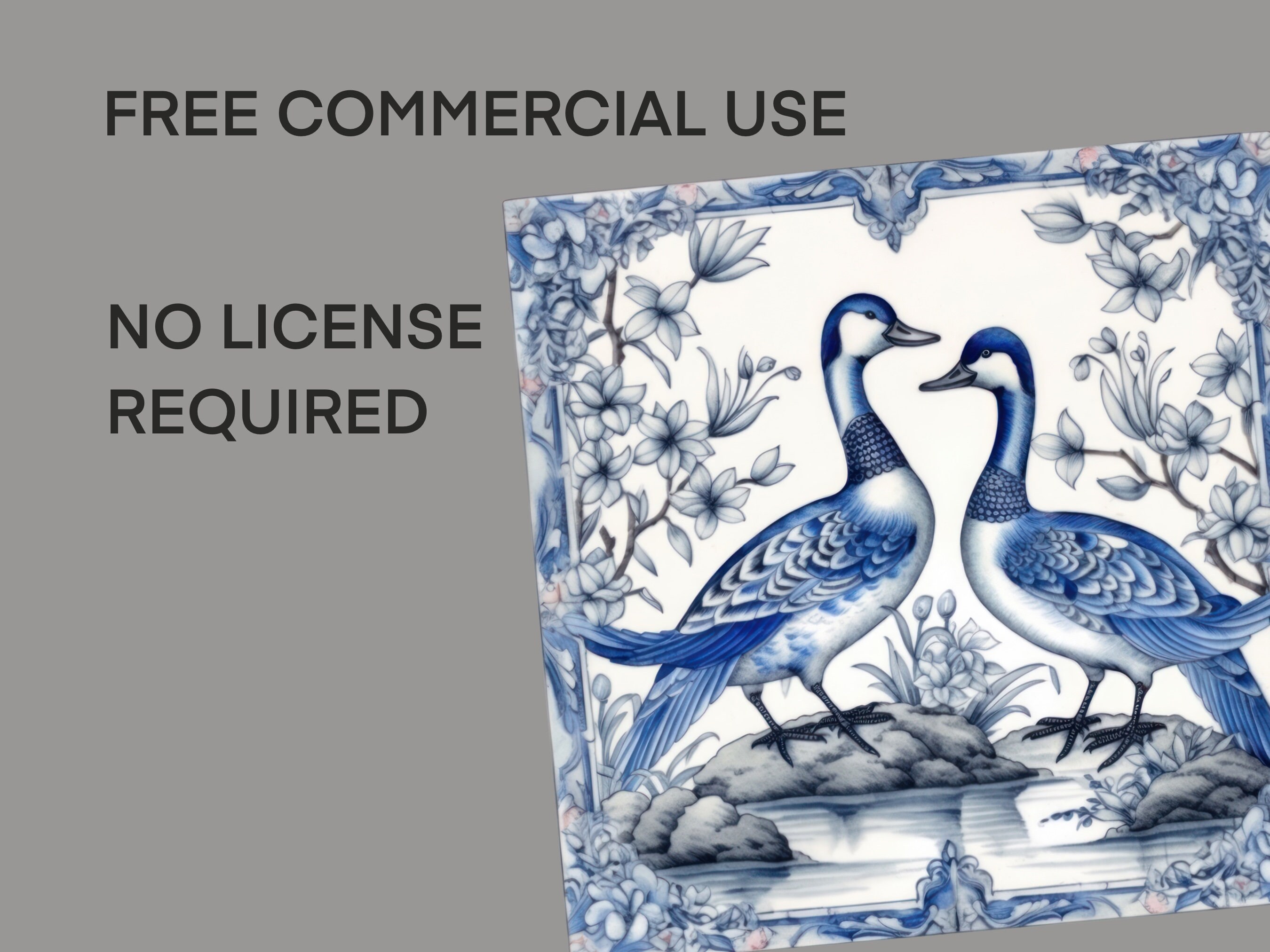 Delft Ceramic Tile Clipart, Home Decor White & Blue Ornament Tiles Png ...