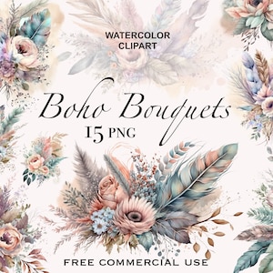 Boho Blumen Clipart, Boho Hochzeit Dekor, Hochzeit im Herbst, Brautstrauß Boho, Boho Strauß png, Blumenstrauß png, Blumen Clipart