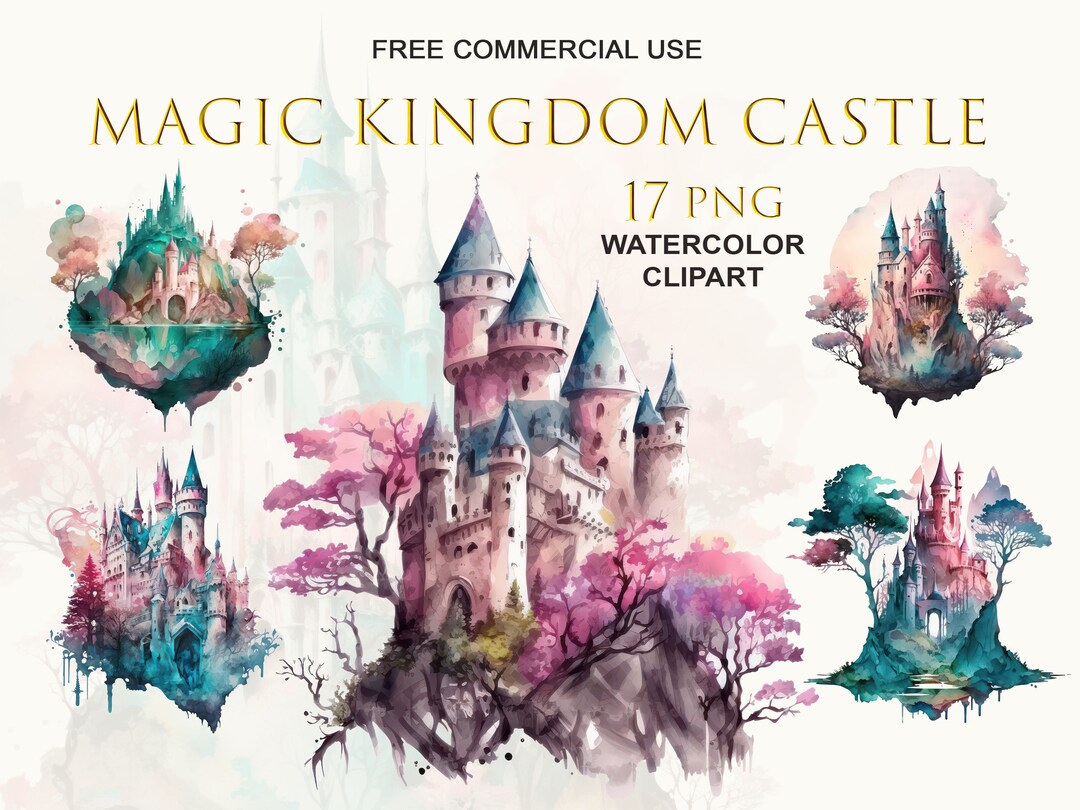 Castle in the Sky PNG Bundle, Magic Kingdom Png, Medieval Castle Png ...