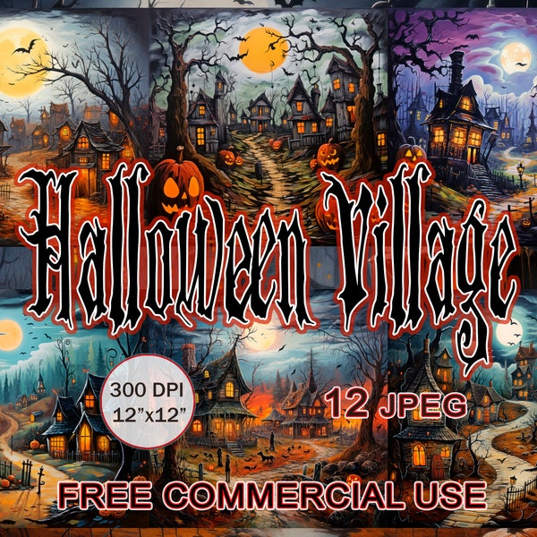 Halloween Village - Etsy