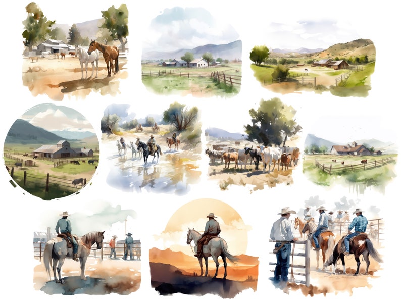Western Ranch Png, Western Graphics, Horse Painting Png, Country ...