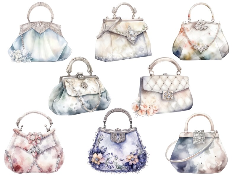Crystal handbag png, Crystal purse png, Womens handbag png, Ladies handbags png, Fashion clipart, Fashion girl clipart, Glam clipart image 2