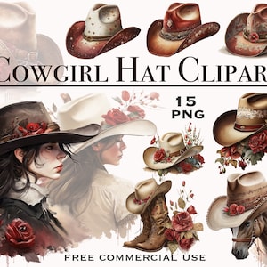 Sombrero de vaquera png, Clipart de acuarela, Clipart de vaquera, Salvaje oeste png, Diseños occidentales png, Chica de campo png, País png