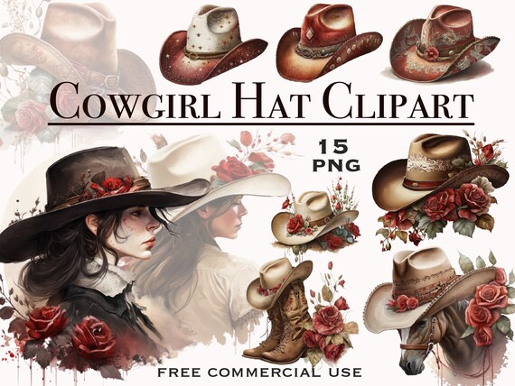 Cowgirl hat png, Watercolor clipart, Cowgirl clipart, Wild west png, Western png designs, Country girl png, Country png