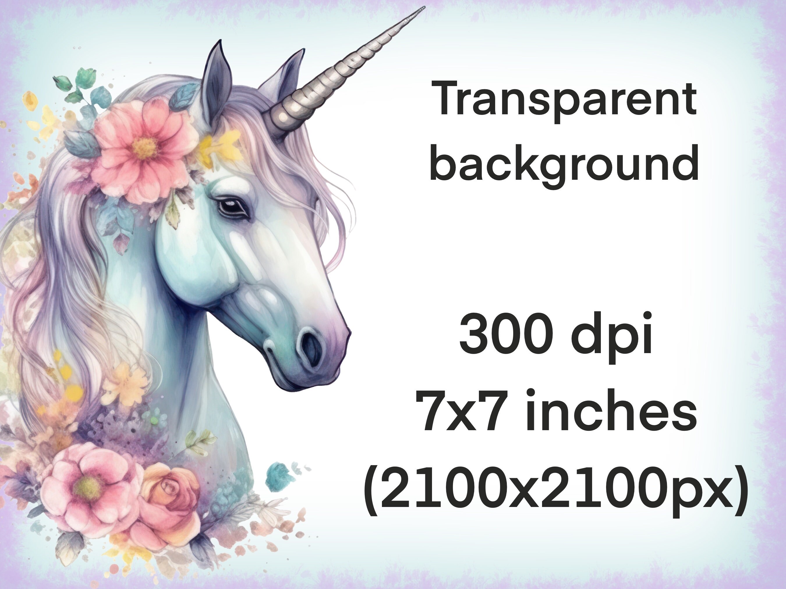 Floral Unicorn Clipart, Flower Unicorns Png, Fantasy Animal Images ...
