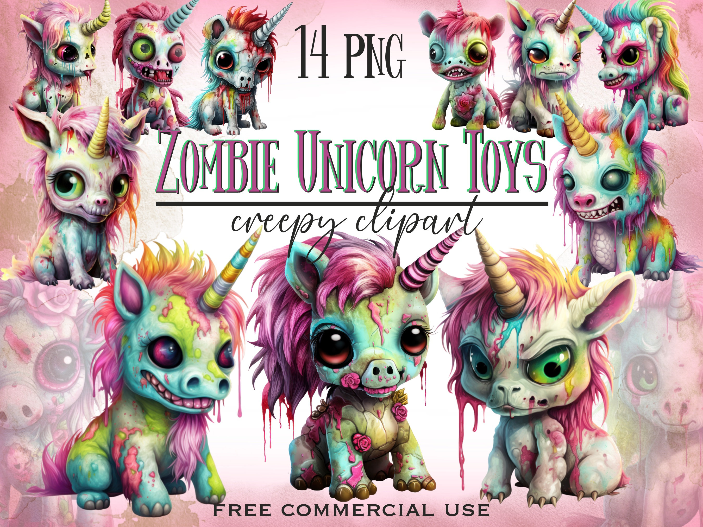 Zombie Unicorn Halloween Party Kit – Kudzu Monster