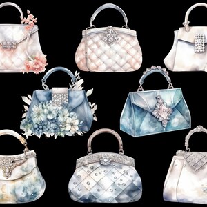 Crystal handbag png, Crystal purse png, Womens handbag png, Ladies handbags png, Fashion clipart, Fashion girl clipart, Glam clipart image 5