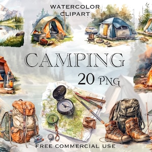 Camping clipart, Zomervakantie Reiskamp clipart, Camper overlay afbeeldingen, Forest Lake Mountain Natuurliefhebber png, Gratis commercieel gebruik