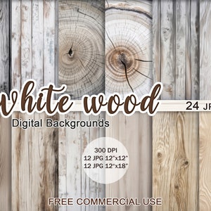 Clipart de madera blanca, fondo de madera jpg, fondo de madera rústica, fondo de madera jpg, papel digital de madera, papel de álbum de recortes de madera, papel digital