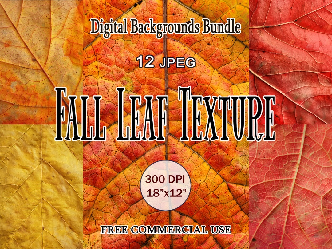 Fall Texture Yellow Fall Leaf Texture Images: Red & Yellow Autumn Backgrounds (digital ...