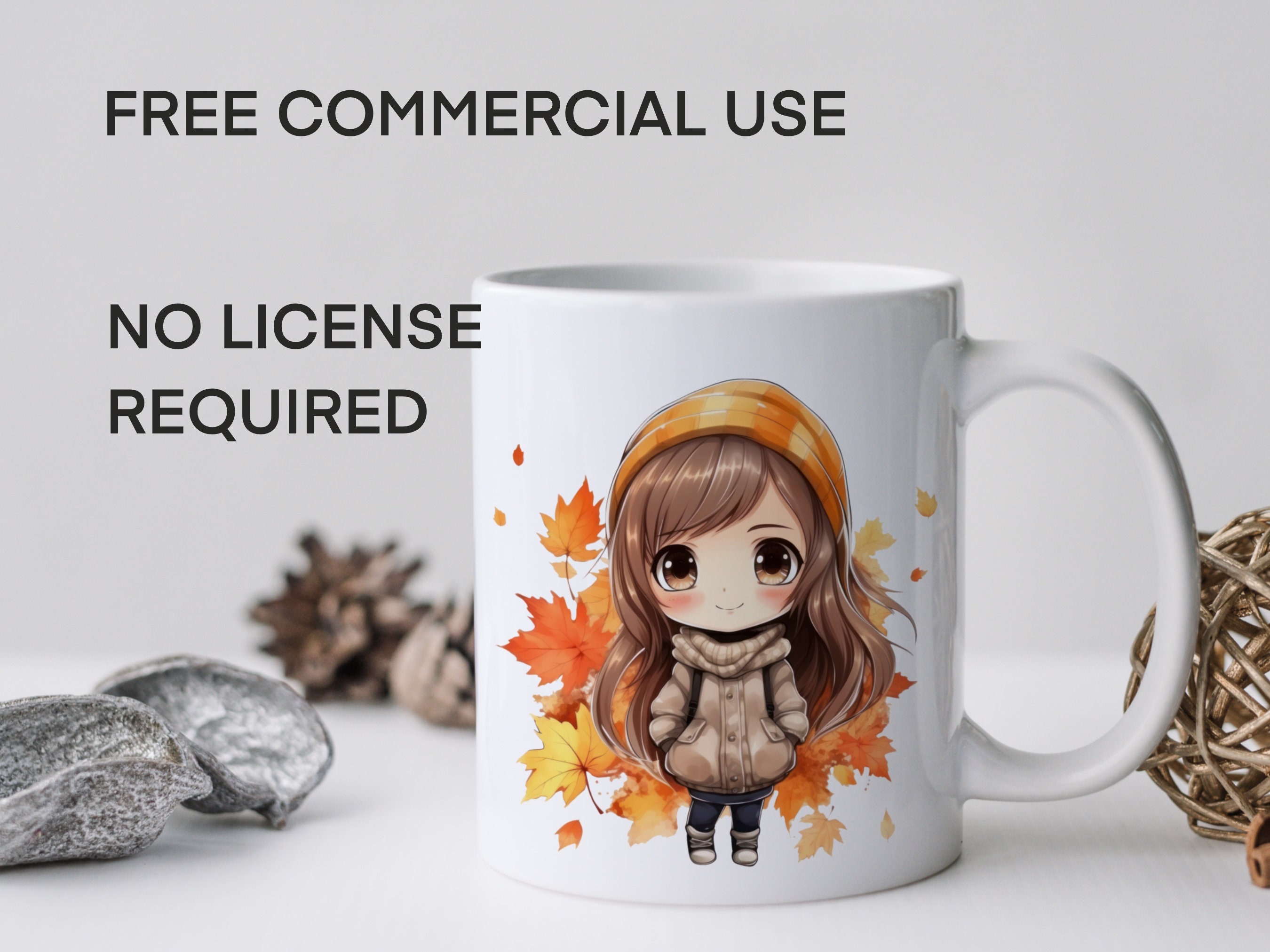 Fall Girl Chibi Clipart, Autumn Kawaii Clipart, Fall Kawaii Anime Png ...