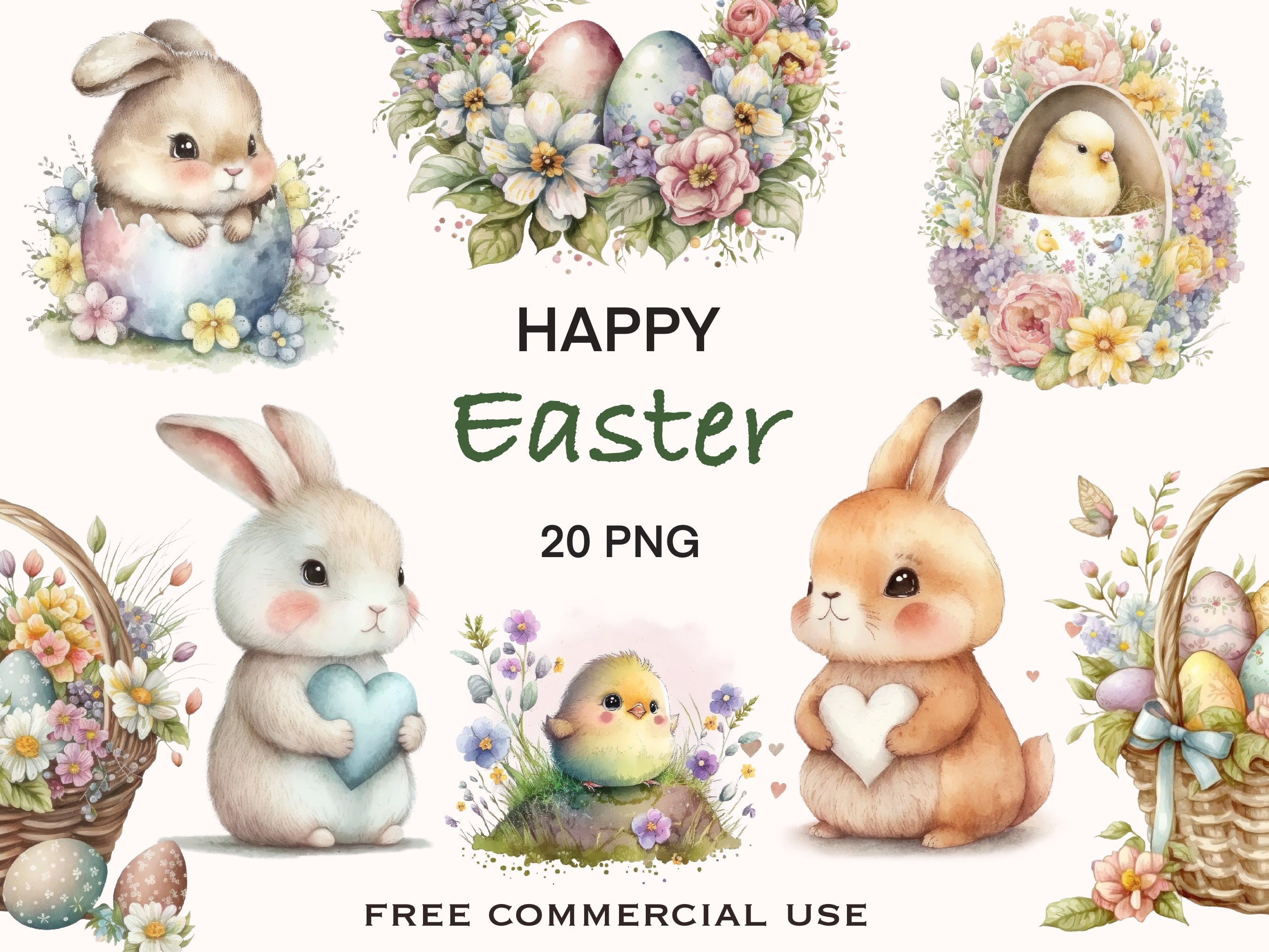 Easter Bunny Clipart - Etsy Easter Bunny Clipart - Etsy