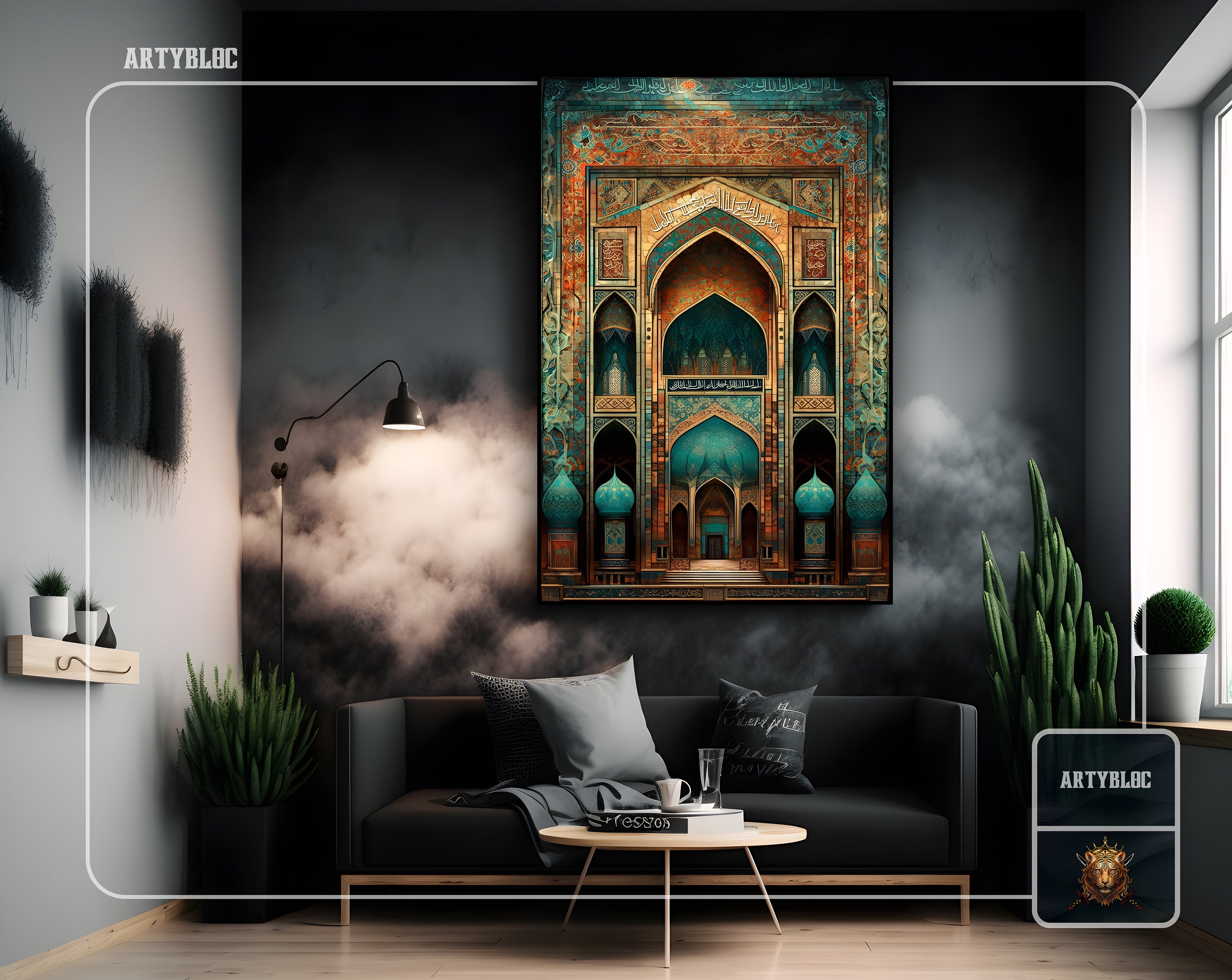 Modern Islamic Wall Art, Muslim Home Decor, Bedroom Wall Decor, Islamic ...