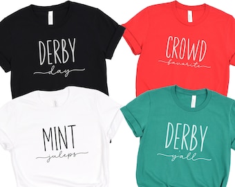 Custom  Derby Shirt, KY Derby Tshirt for Kid, Matching  Derby Party Tee Shirt, Family Derby Shirt, Derby Horse Racing Shirt