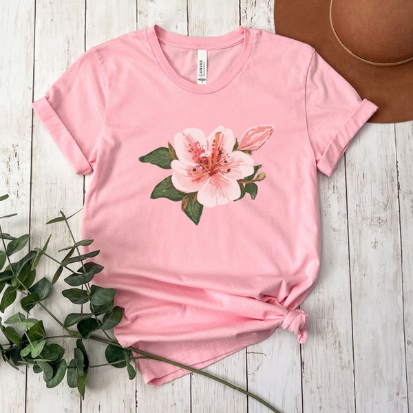 Azalea  Golf Shirt, Golf Azalea Plant Tshirt, Golf Tournament Tee for Men Women, Golf  Party Favor, Golf Girl Flower Shirt