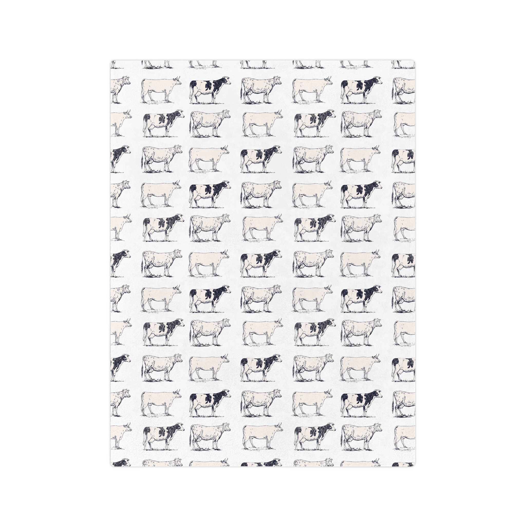 Black and White Cow Blanket Dairy Cow Nursery Home Decor Cow Etsy