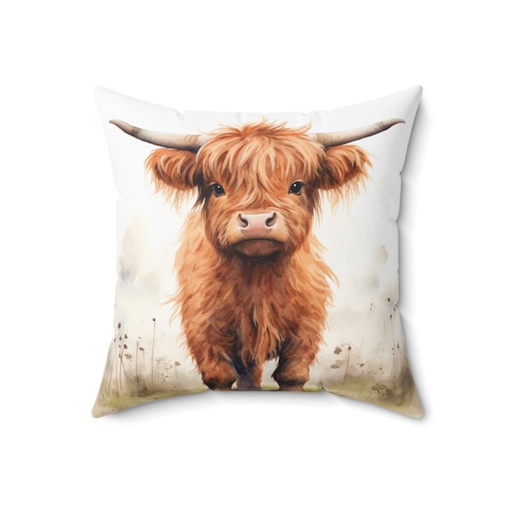 Cow fur pillow sale