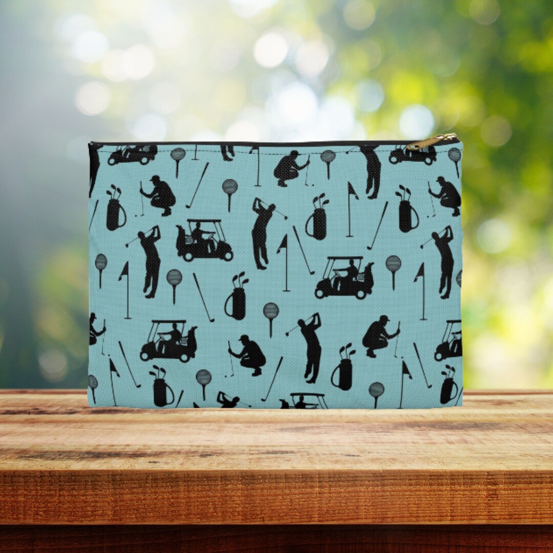 Golf Bag Accessory Pouch, Golf Club Tee Bag, Golf Gift for Men Women, Golf Valuable Pouch, Golf