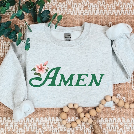 Amen Golf Sweatshirt, Golf Sweatshirt Women, Golf Azalea Crewneck Sweater, Golf Party Shirt, Golf Woman Pullover, Pink Golf Girl Gift Women