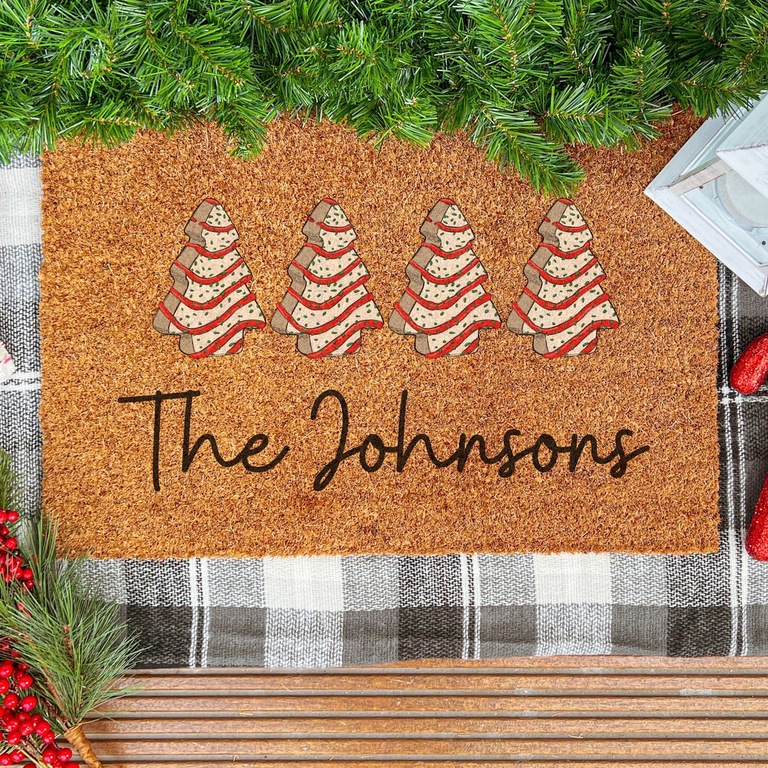 Custom Christmas Doormat Personalized Christmas Door Mat Etsy
