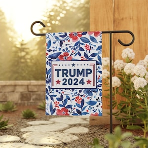 Trump 2024 Garden Flag, Political Garden Flag, MAGA Garden Flag, Republican Yard Flag, Political Home Decor Banner, Election Garden Flag