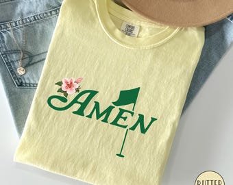 Golf Amen Shirt Azalea Pink Golf Tournament Shirt Gift Golf Birthday Party Shirt Golf Par Tee Shirt Women Golf Girl Tshirt Gift