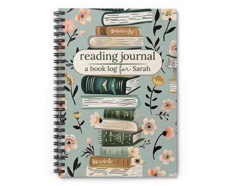 Custom Reading Journal, Book Log Review Journal, Reading Tracker Planner, Book Club Gift, Reading Log Planner, Book Nerd Lover Gift Reader