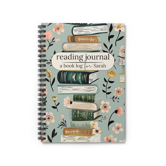Custom Reading Journal, Book Log Review Journal, Reading Tracker Planner, Book Club Gift, Reading Log Planner, Book Nerd Lover Gift Reader