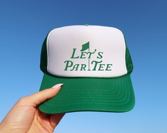 Golf Hat, Golf Trucker Cap,  Golf Gift for Men Women, Let's Par Tee Hat,  Tournament Themed Party Favor, Golf Birthday