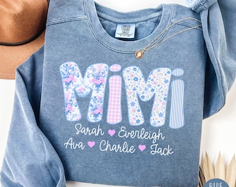 Mimi Comfort Colors® Sweatshirt, Grandma Comfort Colors® Shirt, Mimi Gift for Mimi, Mimi Crewneck Sweater, Grandma Sweatshirt, Grandma Gift