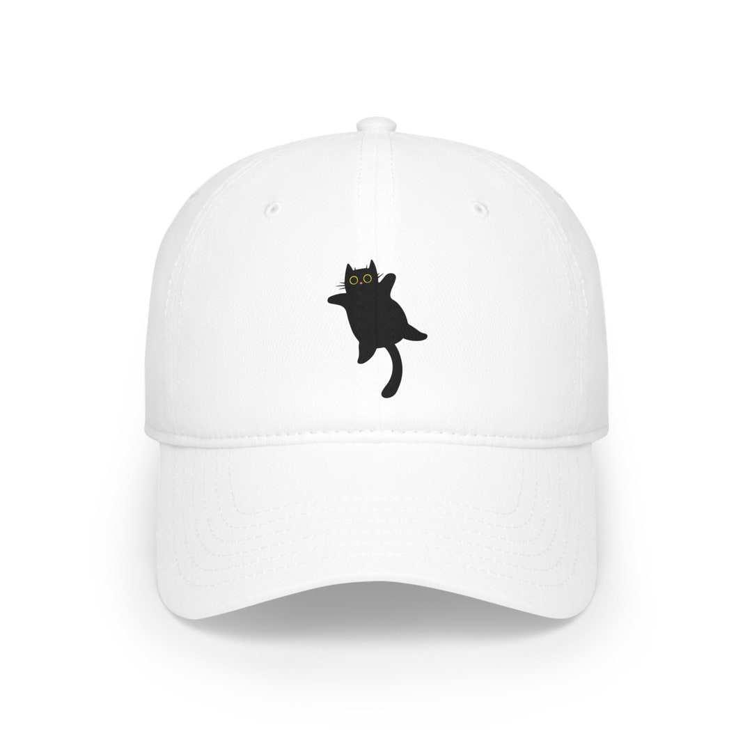Black Cat Hat Black Cat Baseball Cap Gift for Cat Mom Dad Etsy