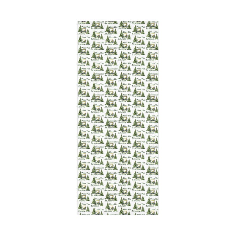Golf Wrapping Paper, Golf Christmas Gift Wrap, Golfer Gift Wrap, Golf Xmas Wrapping Paper Roll, Golf Lover Gift Wrap, Tees the Season Gift image 7