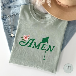 Golf Amen Shirt Azalea Pink Golf Tournament Shirt Gift Golf Birthday Party Shirt Golf Par Tee Shirt Women Golf Girl Tshirt Gift