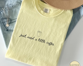 Comfort Colors Coffee Shirt Iced Coffee Lover Gift Coffee Lover Tee Funny Coffee Gift Coffee TShirt Coffee T-Shirt Trendy Coffee Lover Shirt