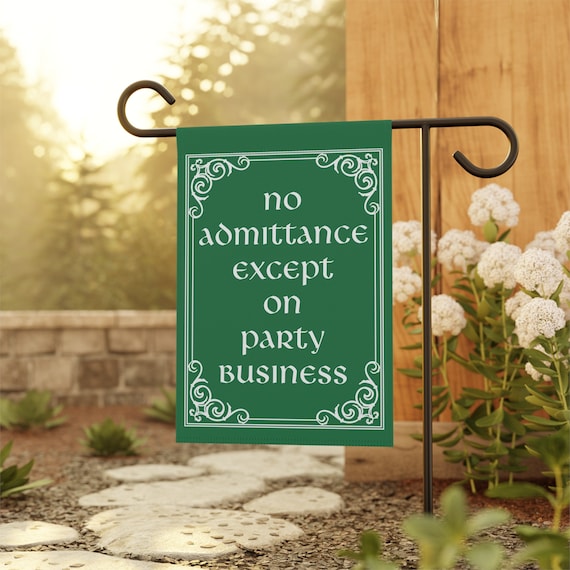 LOTR Garden Flag Banner, Speak Friend and Enter, Elvish LOTR Decor Gift, Fantasy Garden Flag Fellowship Gift, Hobbitcore Yard Art Decor