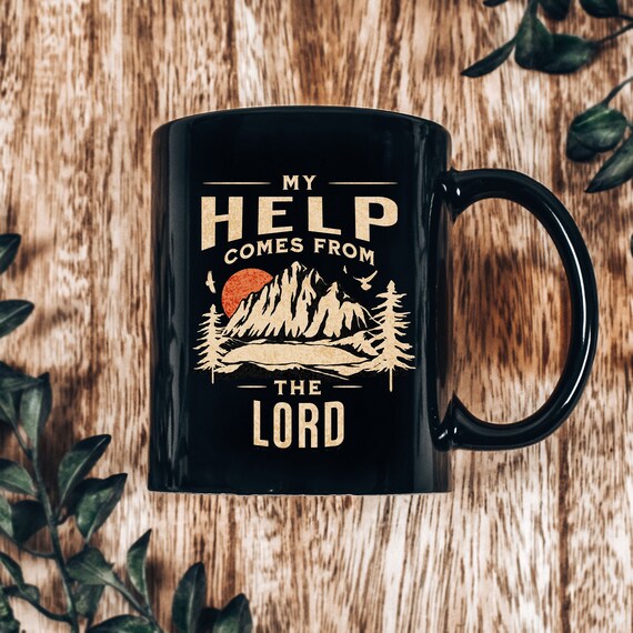 Christian Mug, Faith Mountain Coffee Cup, Religious Coffee Mug, Christian Gift for Him Her, Bible Verse Mug, Christian Mug for Men Women