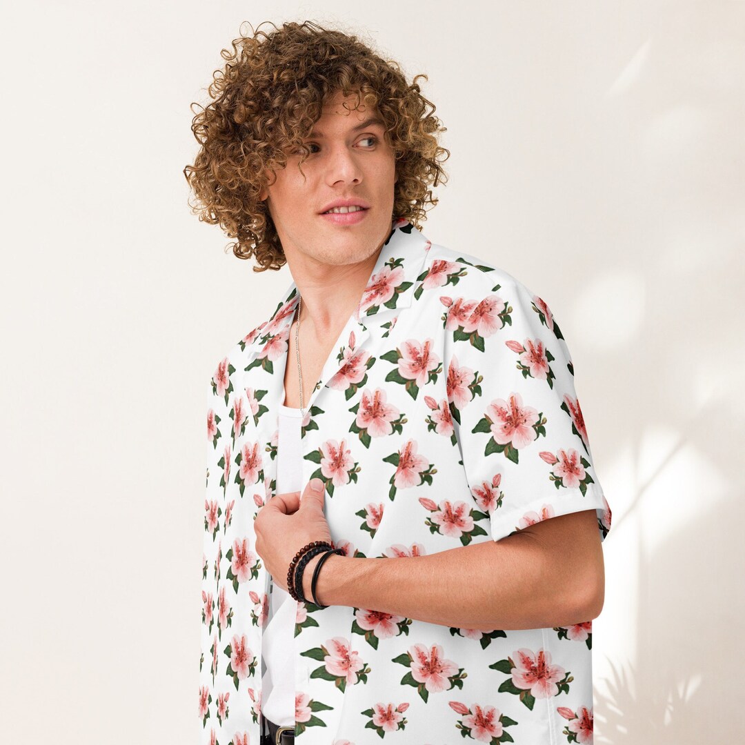 Hawaiian Floral Pineapple Print Women's Golf Shirts