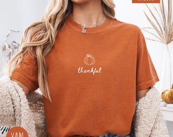 Comfort Colors® Christian Fall Shirt, Fall Jesus Religious Shirt, Pumpkin Christian Tee, Bible Verse Scripture Shirt, Minimalist Christian