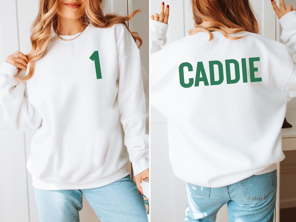 Snorider Design Custom Golf Sweatshirt, Custom Golf Caddie Sweatshirt, Personalized Golf Crewneck Sweater, Golf Party Gift, Custom Golf Gift