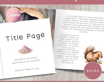 Kids Picture Book: Canva Template – 8.5x8.5 KDP Design (Digital Download)