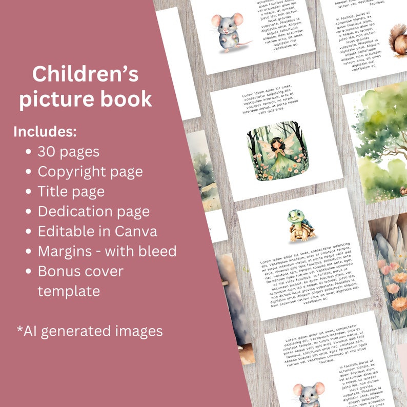 Kids Picture Book: Canva Template – 8.5x8.5 KDP Design (digital ...