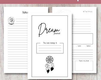 Dream Journal Template: 6x9 Canva KDP Interior (PDF), Self-publishing