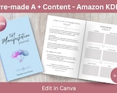 A Plus Content Mockup for Amazon KDP, Self-publishing, low content books, Journal, Canva Template