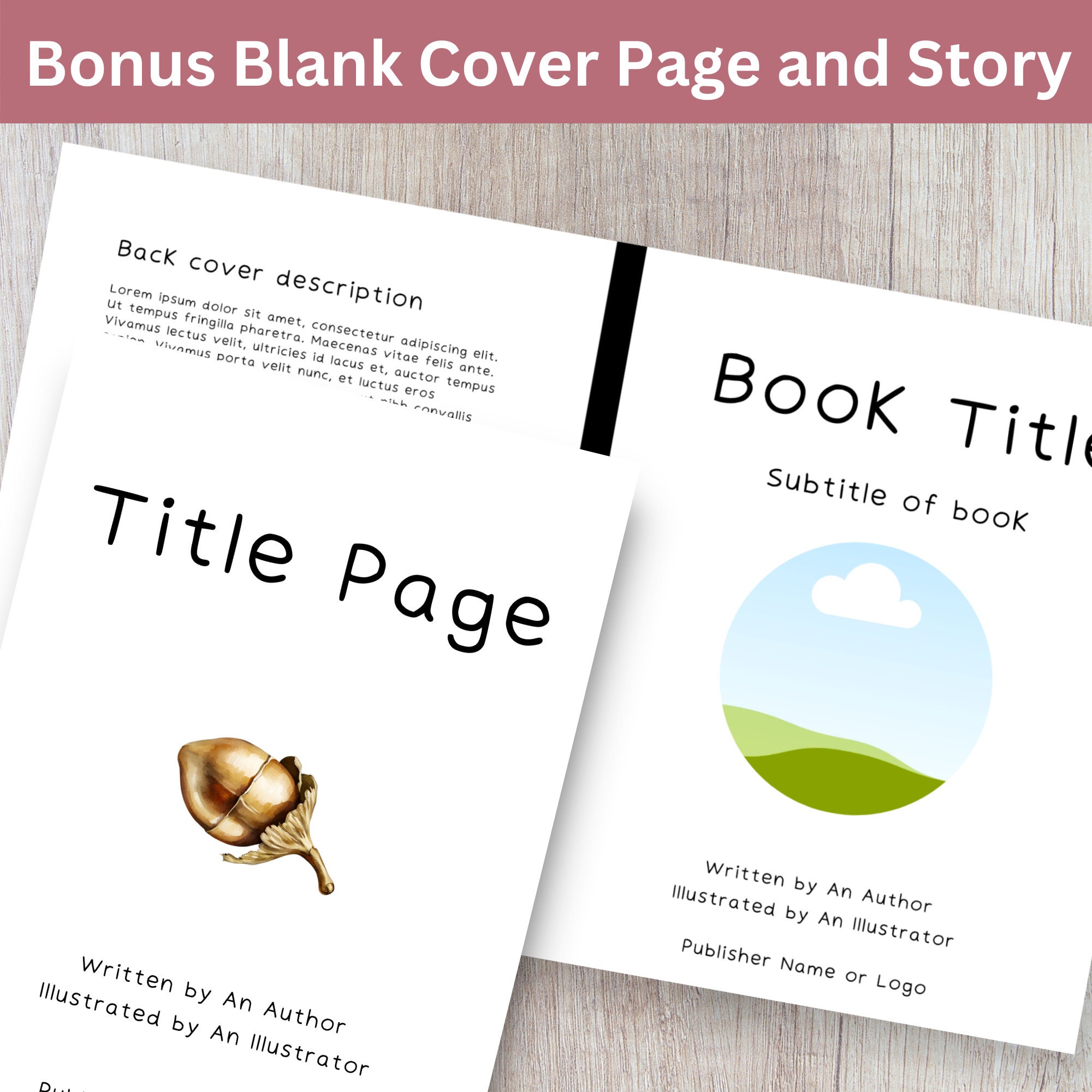 Picture Book Template KDP Canva Template, Picture Book Design, Children Picture Book Template KDP Canva Template, Picture Book Design, Children