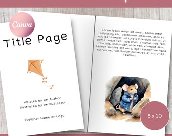 Children's Picture Book, Canva Template, 30 Page, Editable, KDP Book Design (8x10), digital download
