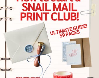 Een snail mail starten Printclub Kunstabonnement Bedrijfsgids Creatief ondernemer pdf Terugkerende inkomsten instellen Art Print Zakelijk