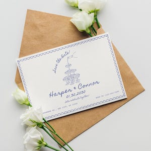 Plantilla de invitación de boda editable, descarga instantánea, invitación con estilo bohemio, plantilla de Canva para invitación de boda imprimible, elegante postal de boda