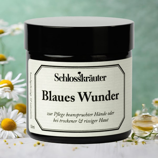 Blaues Wunder Handcreme für sehr trockene Hände | 100% natürliche Inhaltsstoffe mit Sheabutter & Bienenwachs