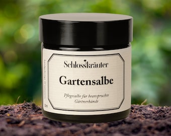 Gartensalbe für beanspruchte Hände | Handcreme mit 100% natürlichen Inhaltsstoffen | Sheabutter & Bienenwachs als Gärtnergeschenk